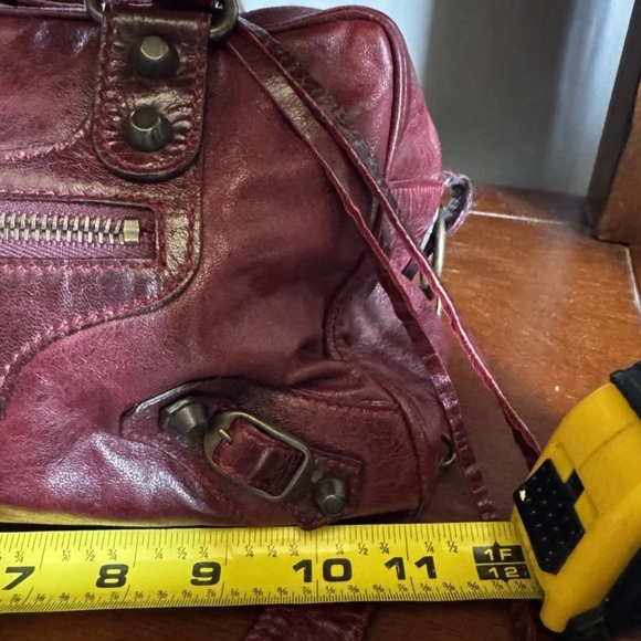 Balenciaga Burgundy Box Bag - Picture 13 of 15